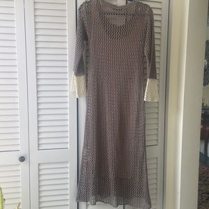 New Zara Long Dress With Slip